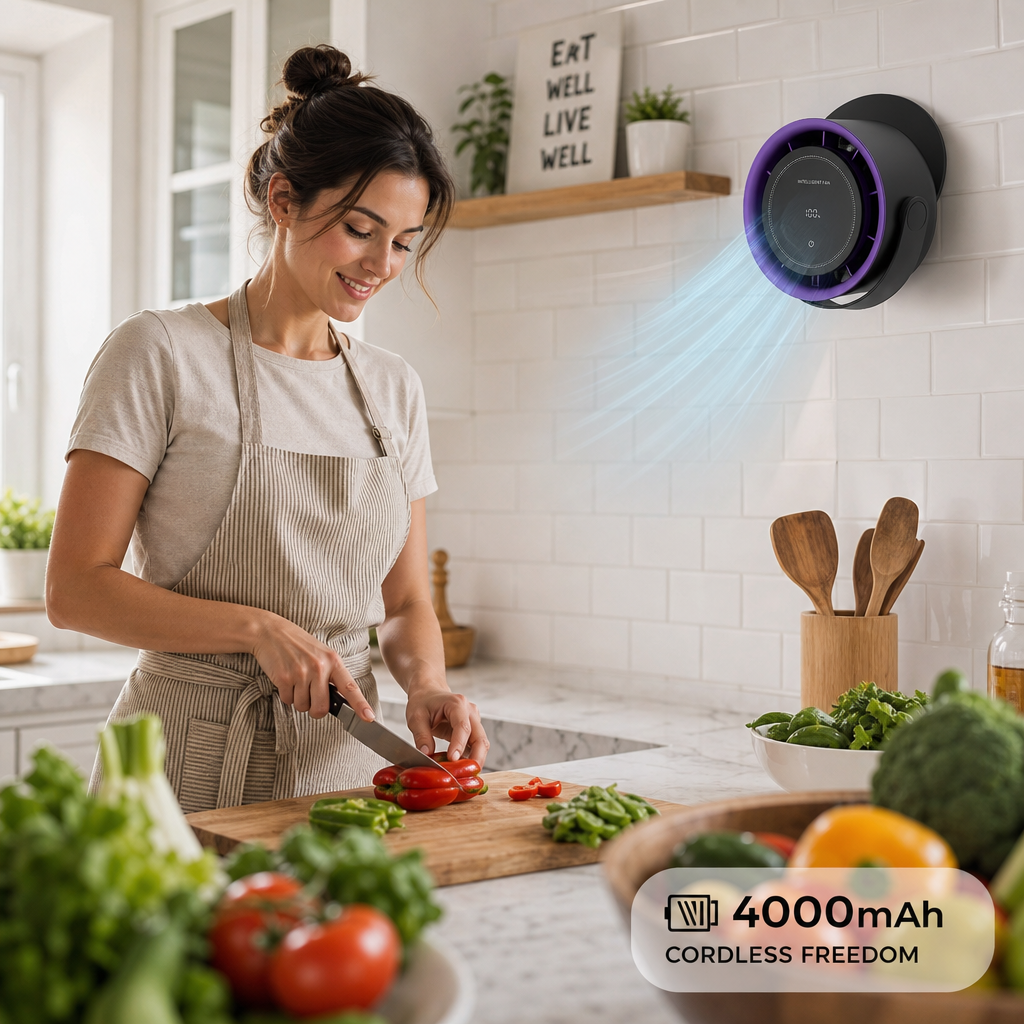Smart Display Portable Fan